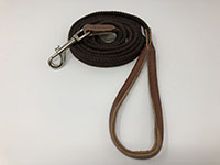 Fib-R-Ite 3/4 Inch (in) x 4 Feet (ft) Dog Leash with Leather Trim