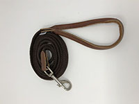 Fib-R-Ite 3/4 Inch (in) x 4 Feet (ft) Dog Leash with Leather Trim - 2