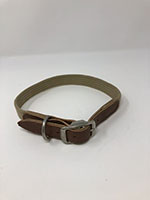 1 Inch (in) Ribbed Cotton Dog Collar - 4