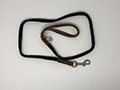 1/2 Inch (in) x 4 Feet (ft) Ribbed Cotton Dog Leash with Leather Trim - 4